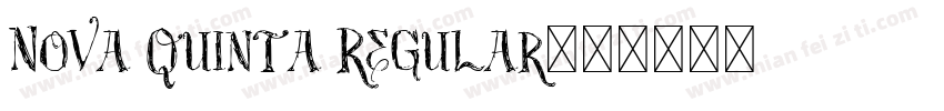 Nova Quinta Regular字体转换